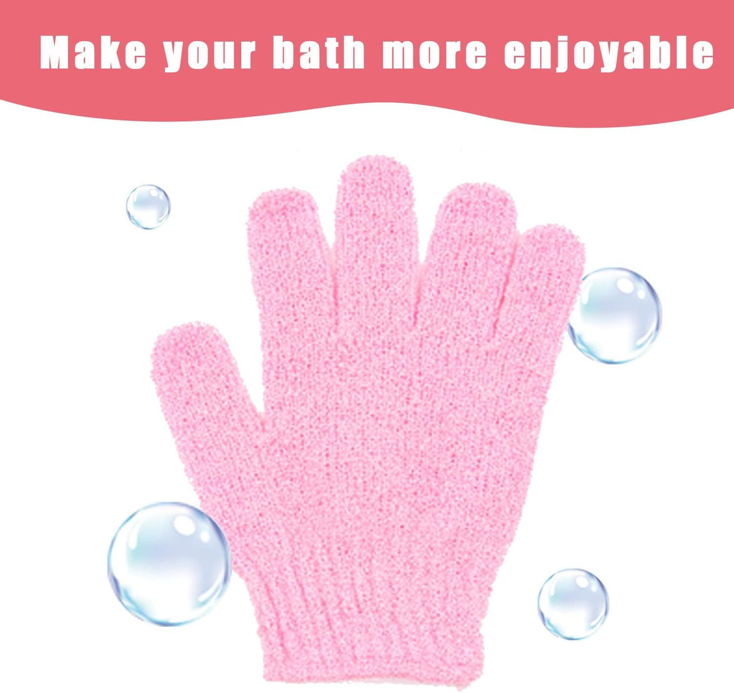 Lot De 4 Paires De Gants Exfoliants Pour Le Corps Et La Vaisselle