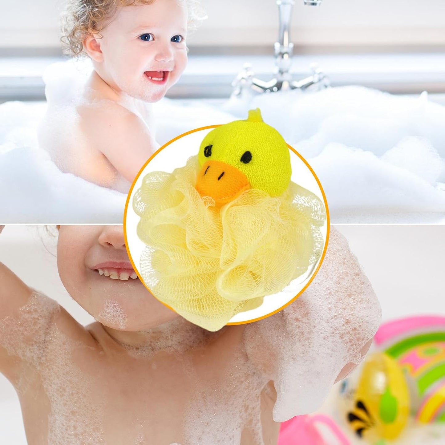 Éponges Pour Pour Le Bain – Éponge De Bain Pour Le Corps De Dessin Animé, Éponge De Bain, Boule De Bain, Éponge De Douche, Fournitures Pour Spa Et Centre
