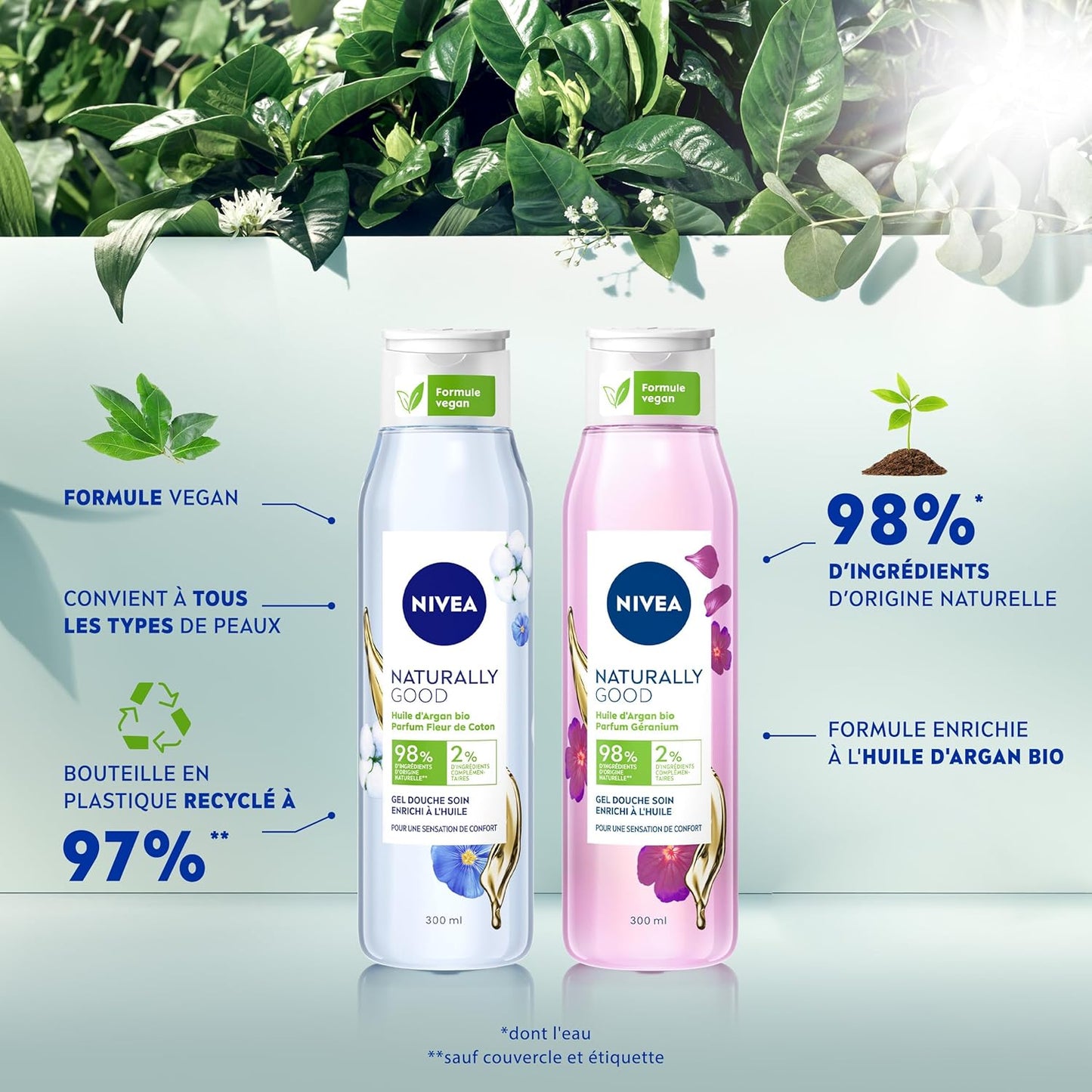 Naturally Good Gel Douche Soin, 300Ml