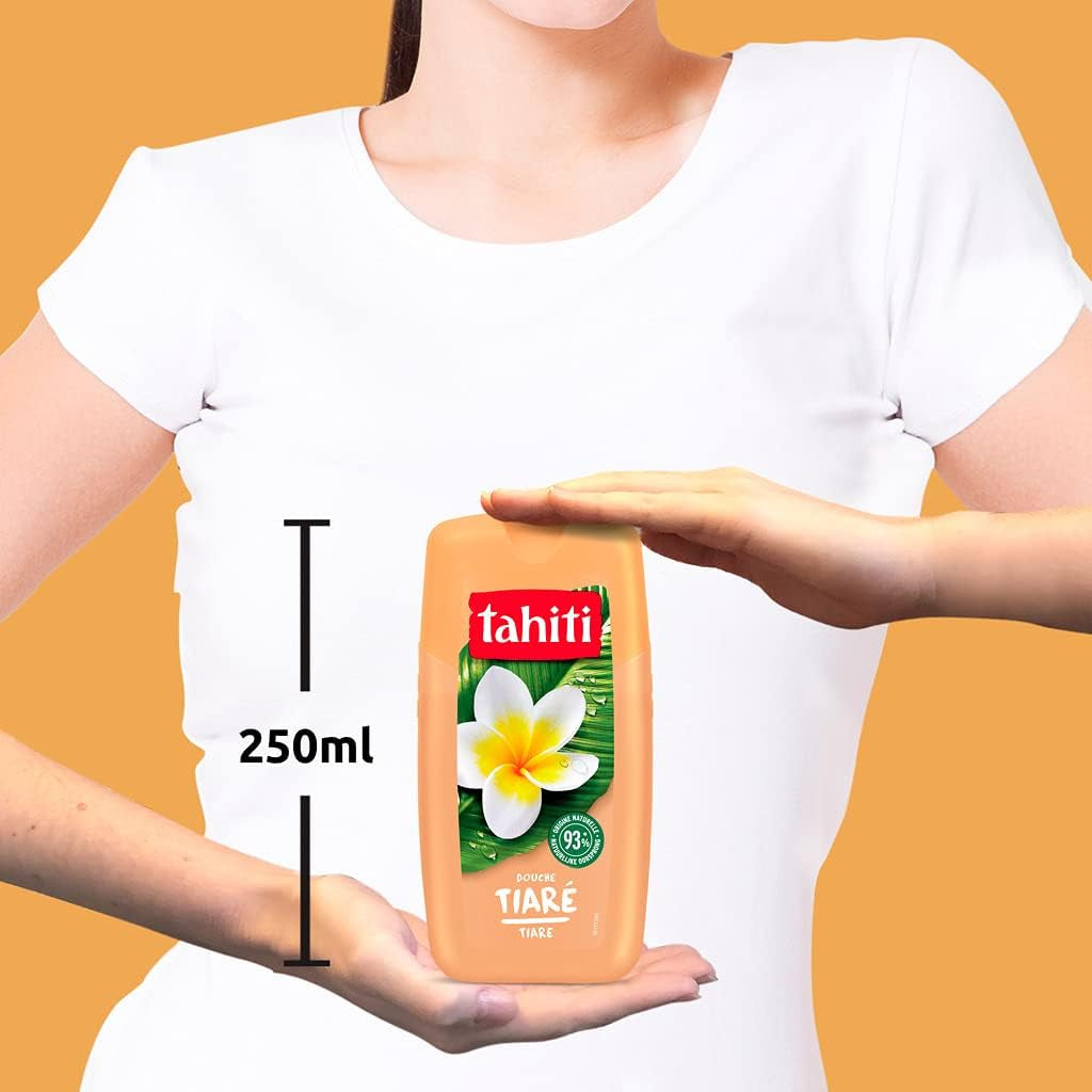 - Gel Douche  Tiaré Sensuelle - Ph Neutre - Respecte La Barrière De Protection Cutanée Naturelle - Le Lot De 2 Flacon De 250 Ml