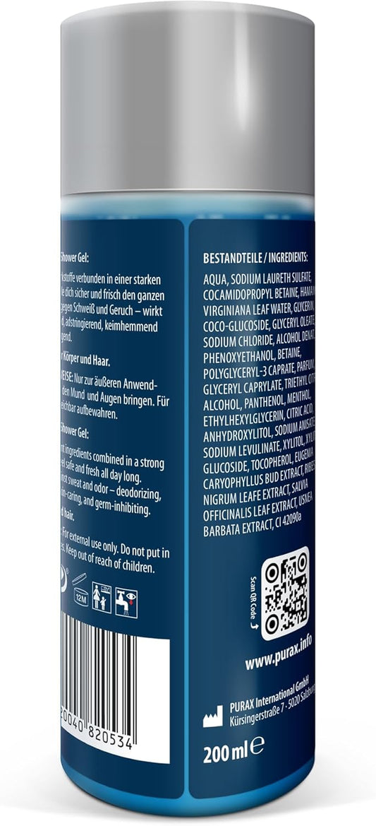 Gel Douche Déodorant 200Ml, Gel Douche Avec Complexe 5 En 1
