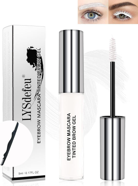 Gel À Sourcils Longue Tenue-Kit De Teinture De Sourcils De Couleur De Sourcil, Volume Fibre Mascara, Naturel Maquillage Des Yeux Imperméable Et Anti-Bavures - 10Blanc